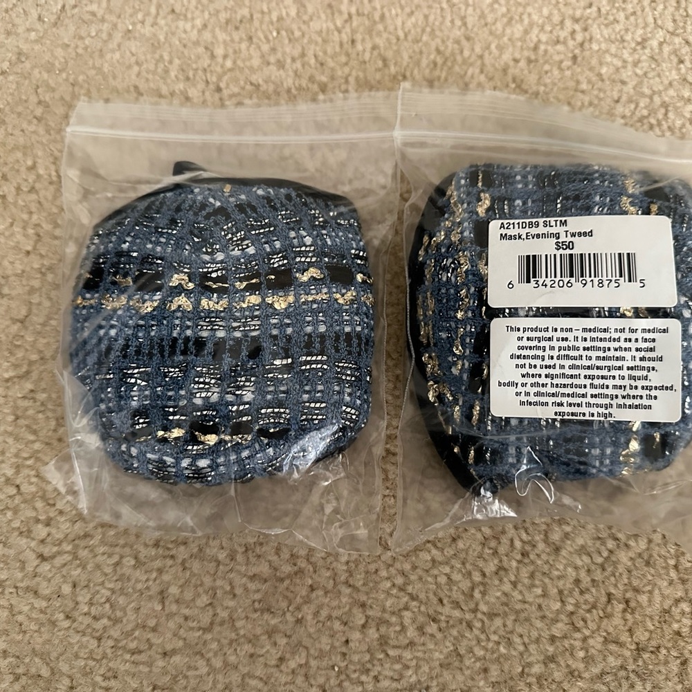 St. John Evening Tweed Mask-NWT